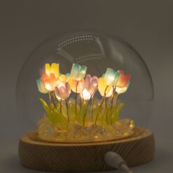 Alternative view of Floral Glow Garden Dome - 20 Multi Tulips - LED USB