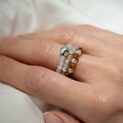 Alternative view of Nymph Spirit Gemstone Ring Set - Sea Sunset