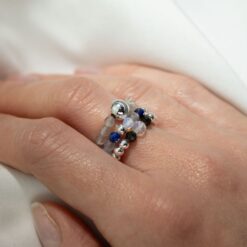 Alternative view of Nymph Spirit Gemstone Ring Set - Northern Lights