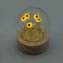 Alternative view of Floral Glow Garden Dome - 5 Sunflowers - LED Battery