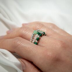 Alternative view of Nymph Spirit Gemstone Ring Set - Forest Spirit