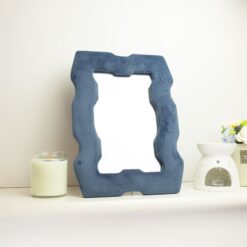 Soft Squiggly Mirror – Chunky Frame – Royal Blue